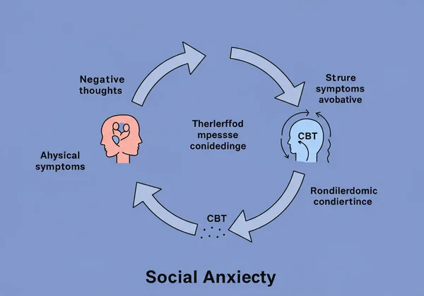 Cycle of social anxiety broken by CBT intervention