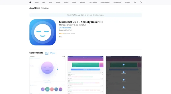 MindShift: CBT Anxiety