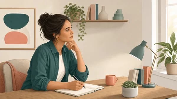 Calm anxiety reflection
