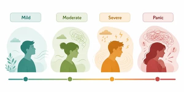 Four anxiety levels spectrum
